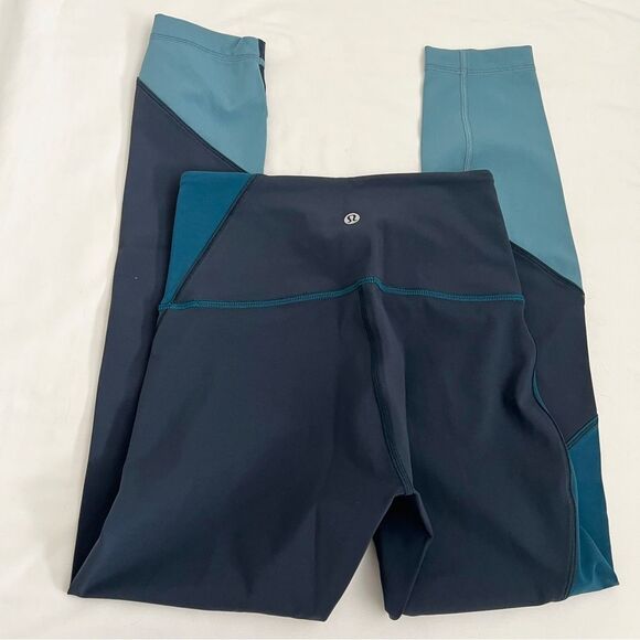 Lululemon Wunder Under Hi-Rise 7/8 Tight (Special Edition) 25" Blue Teal Size 4 - Picture 5 of 6